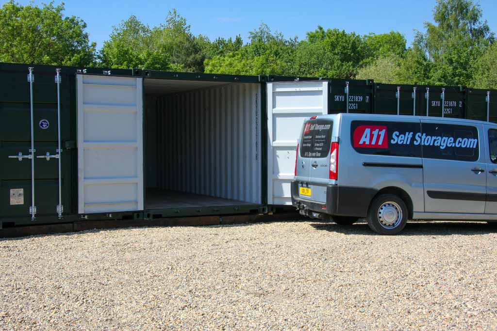 Empty shipping container
